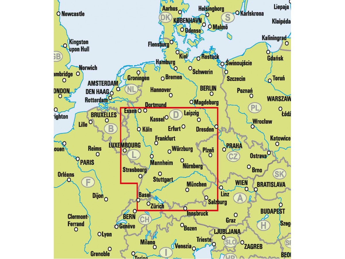 Köp Södra Tyskland EasyMap med snabb leverans - Kartbutiken.se